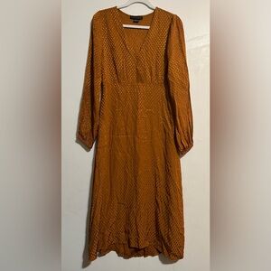 Sanctuary Rust Long Sleeve Dress